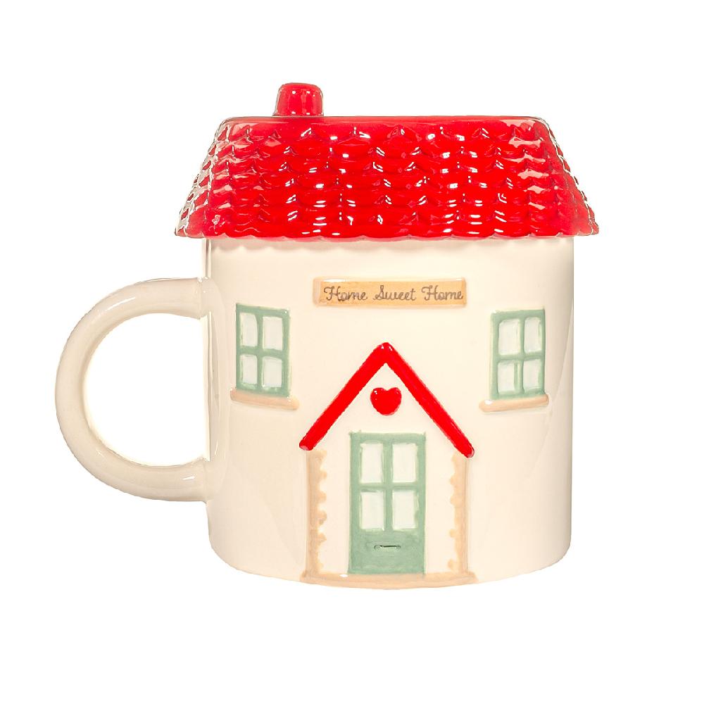 sass & bell House Shaped Mug with Lid