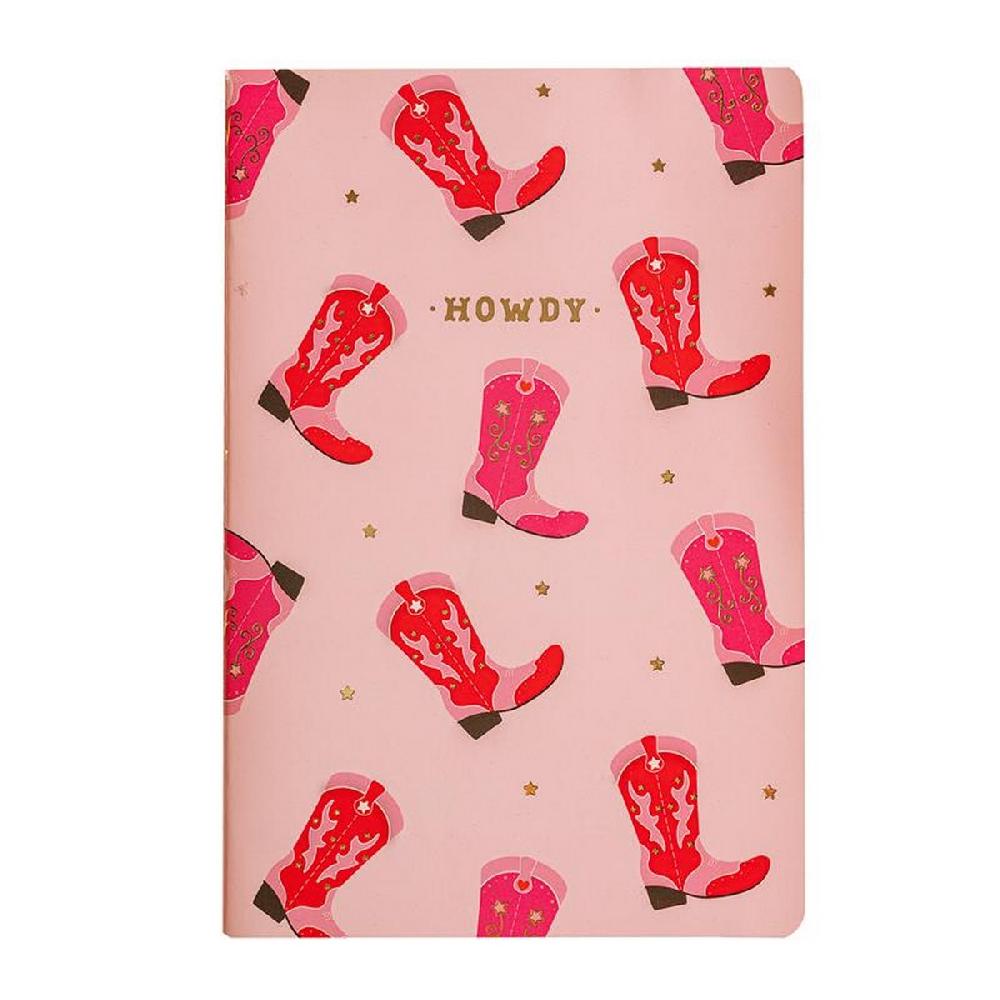 sass & bell Howdy Cowboy Boot A5 Notebook
