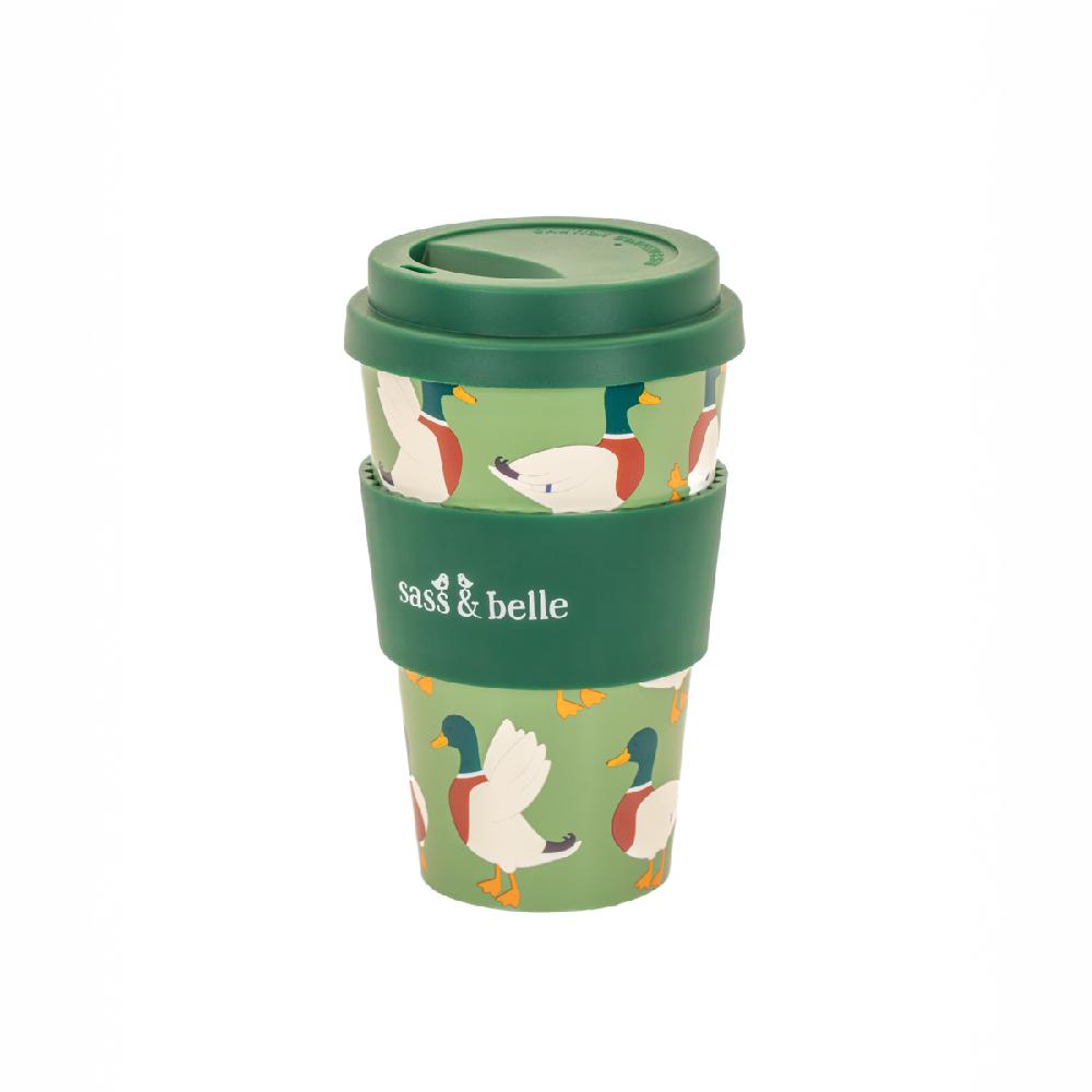 sass & bell Mallard Duck Travel Coffee Cup