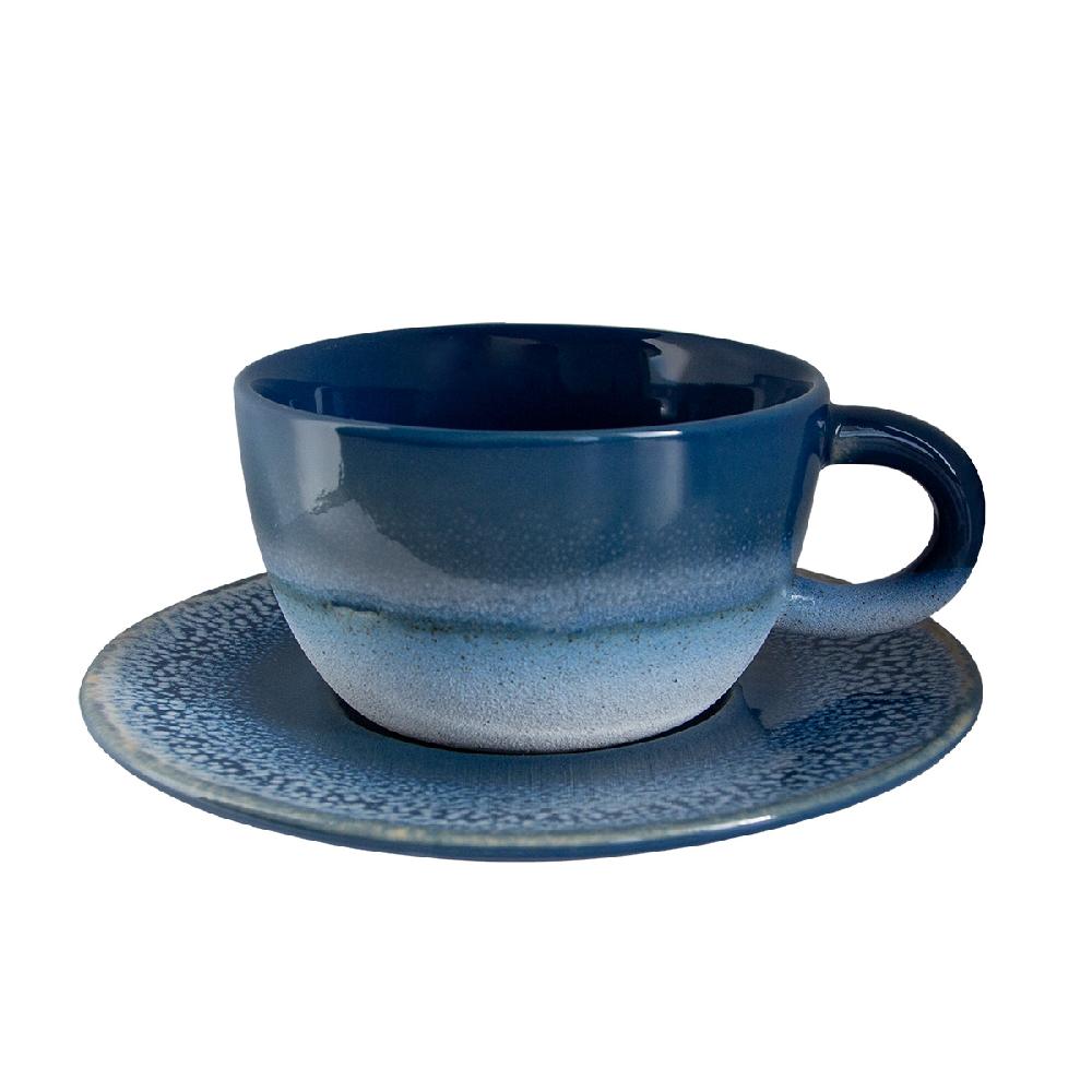 sass & bell Mojave Blue Tea Cup & Saucer Set