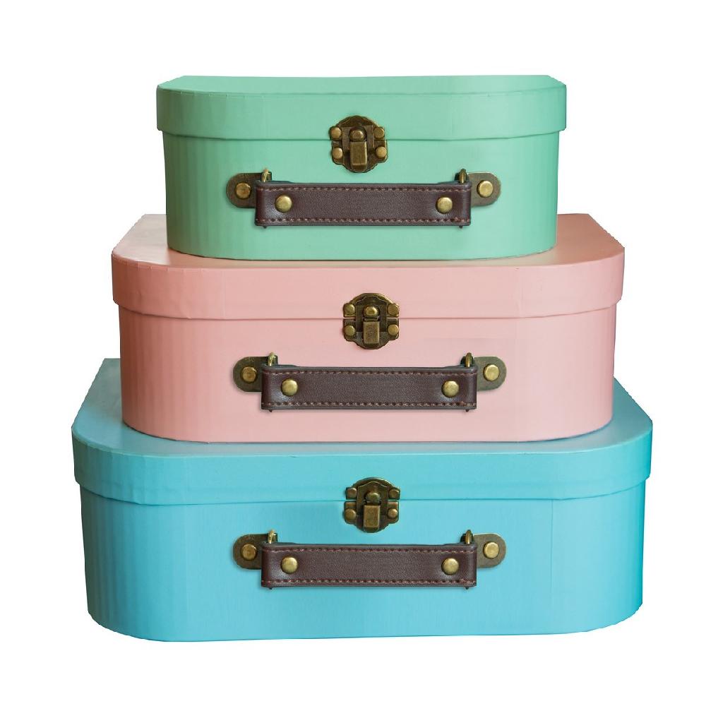 sass & bell Pastel Retro Suitcases - Set of 3