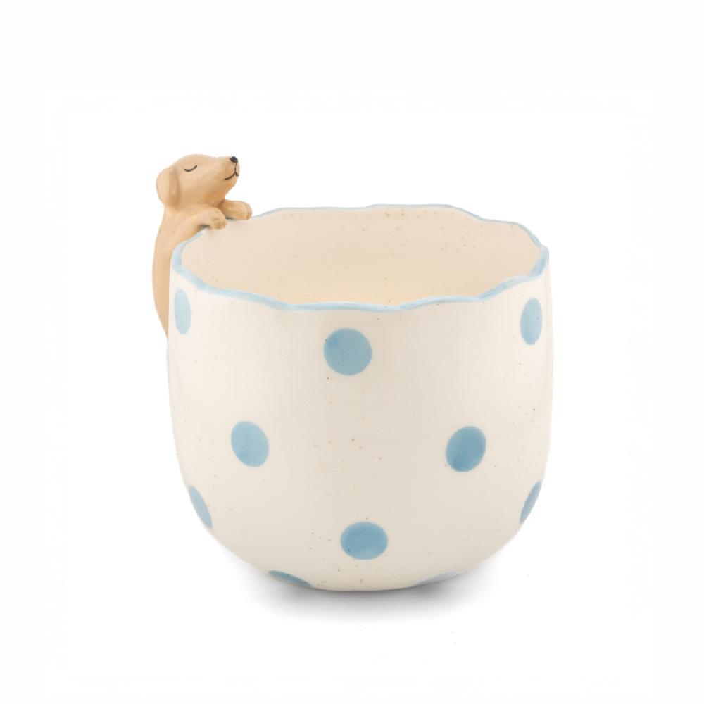 sass & bell Peeking Dog Planter