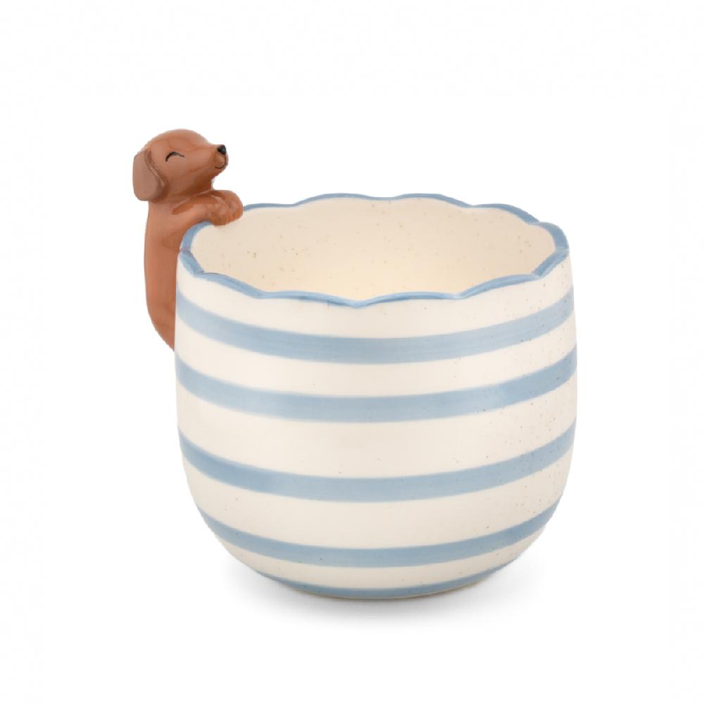 sass & bell Peeking Sausage Dog Planter