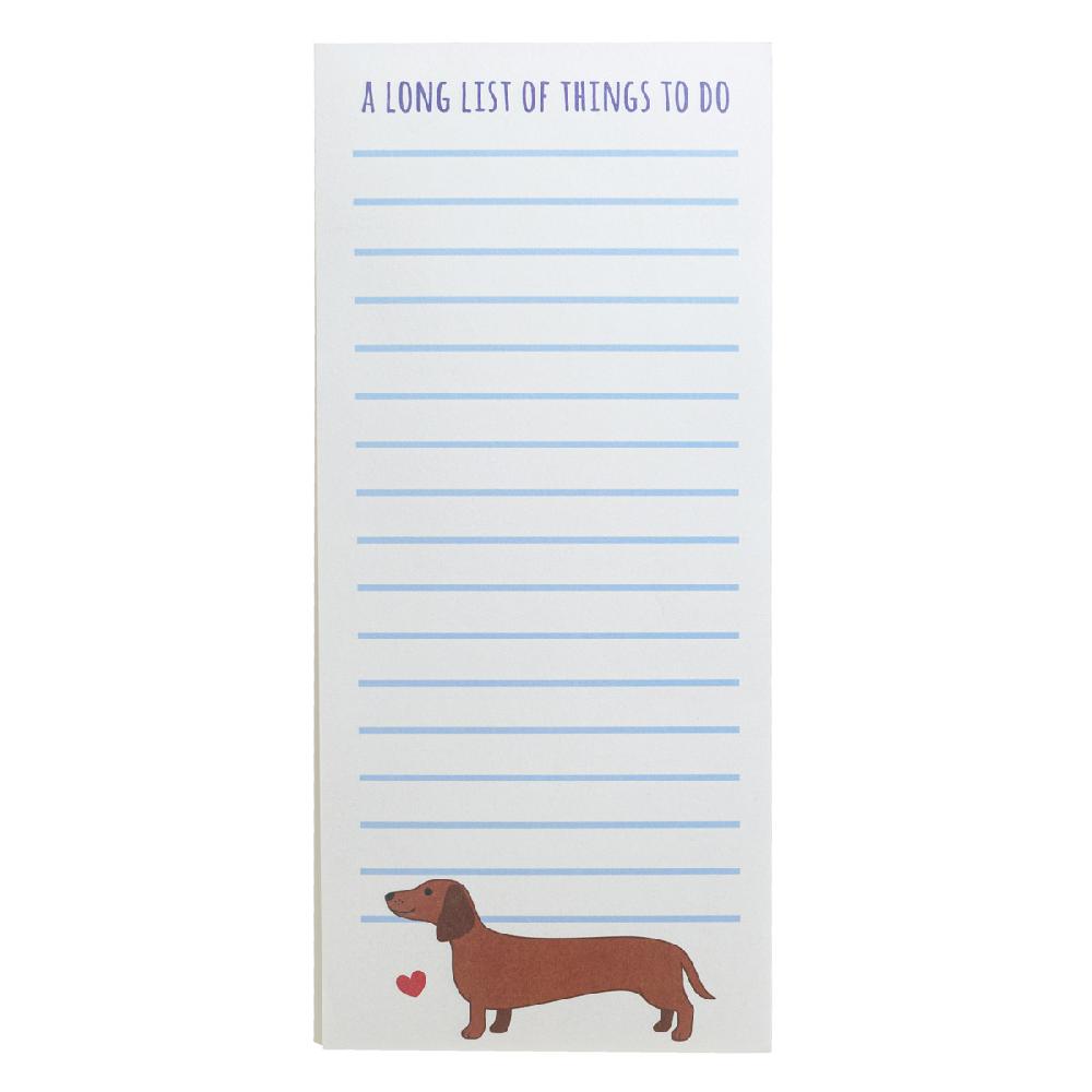 sass & bell Sausage Dog List Pad