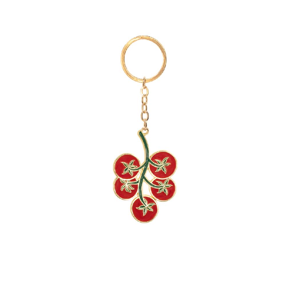 sass & bell Tomato Enamel Keyring