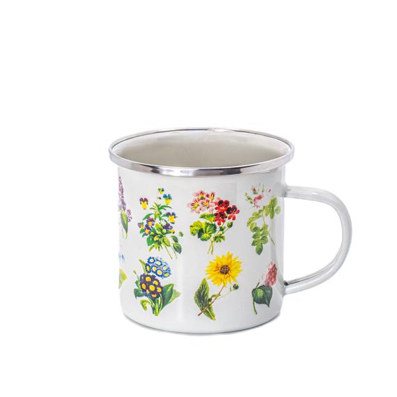 sass & bell Vintage Flowers Enamel Mug