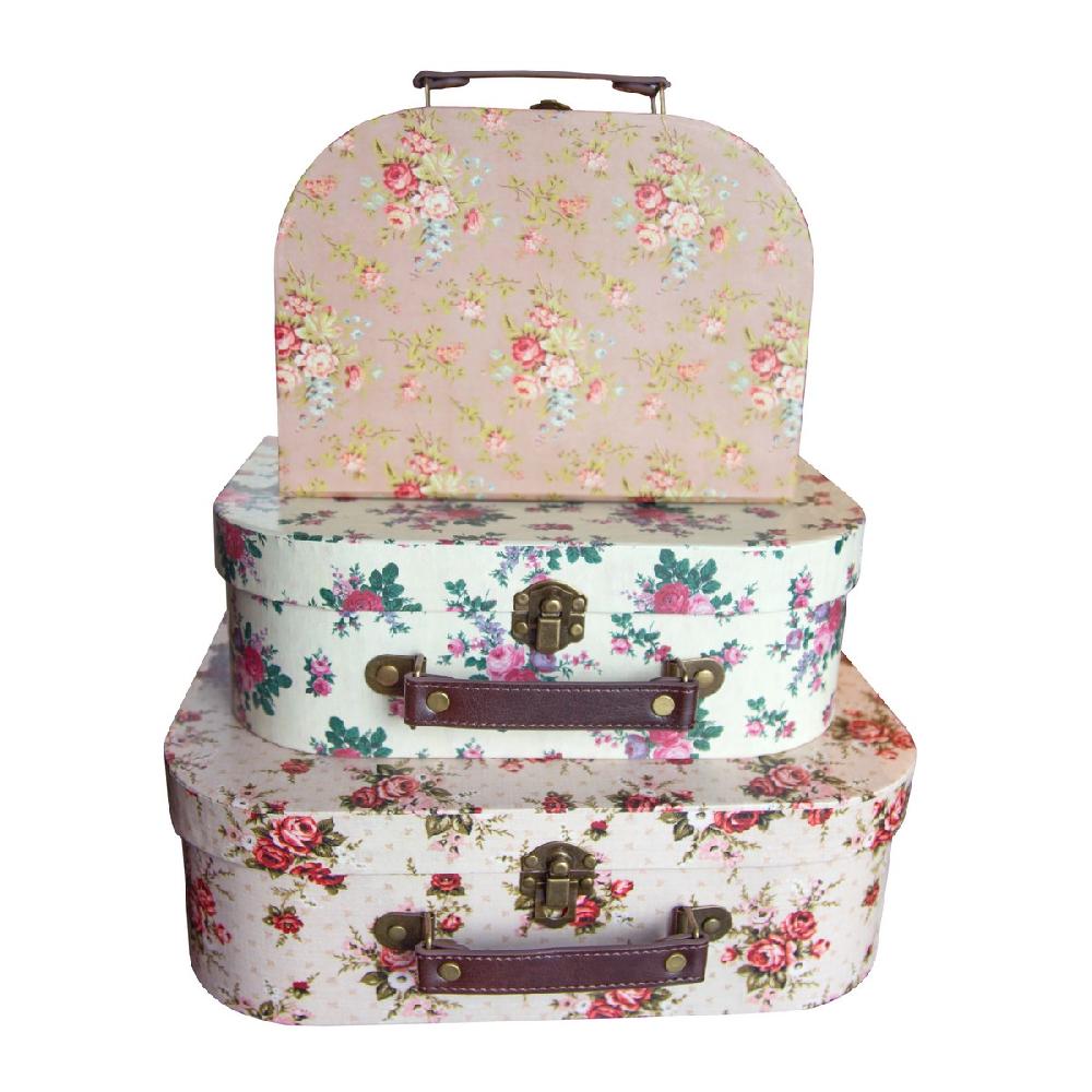 sass & bell Vintage Rose Suitcases - Set of 3