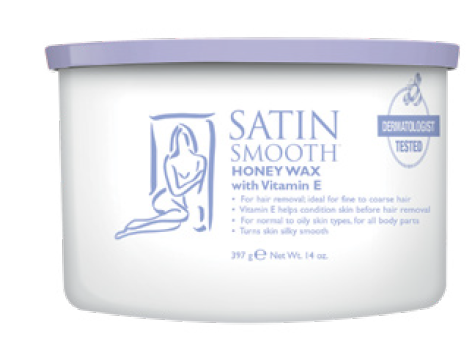 satin smooth Honey Wax with Vitamin E