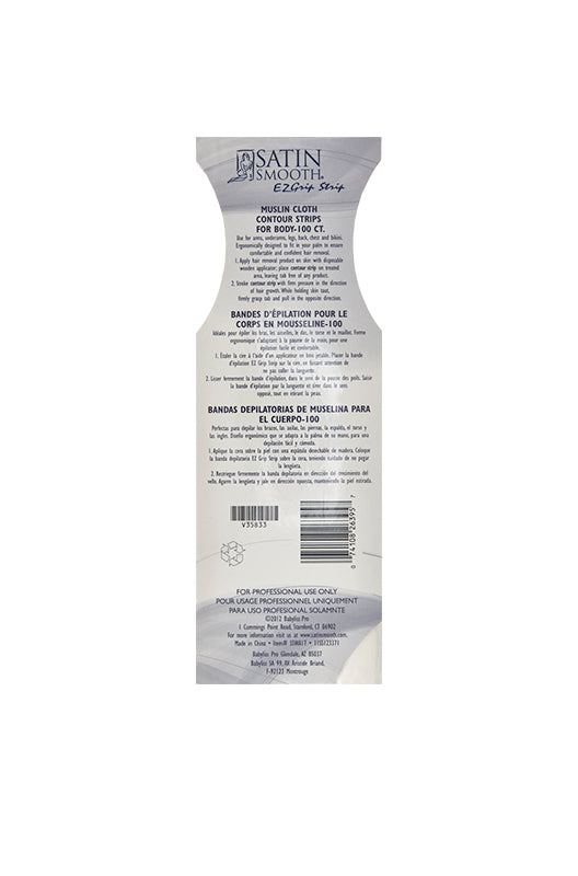 Satin Smooth Natural Muslin Body Strips