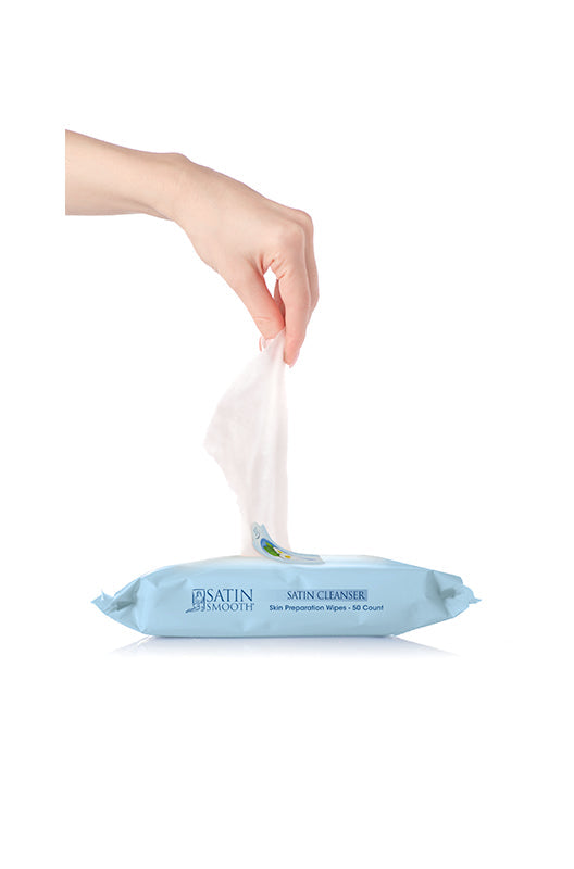 Satin Smooth Satin Cleanser Skin Prep Wipes