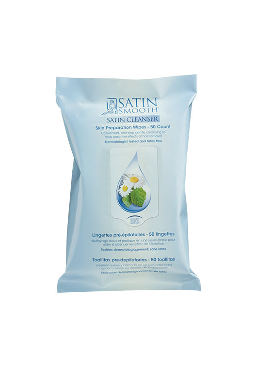 Satin Smooth Satin Cleanser Skin Prep Wipes