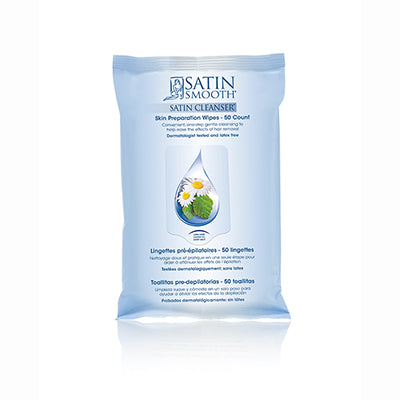 satin smooth Satin Cleanser Skin Prep Wipes