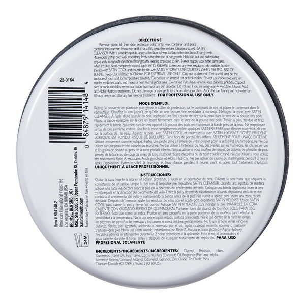 Satin Smooth Silver Tourmaline Soft Wax