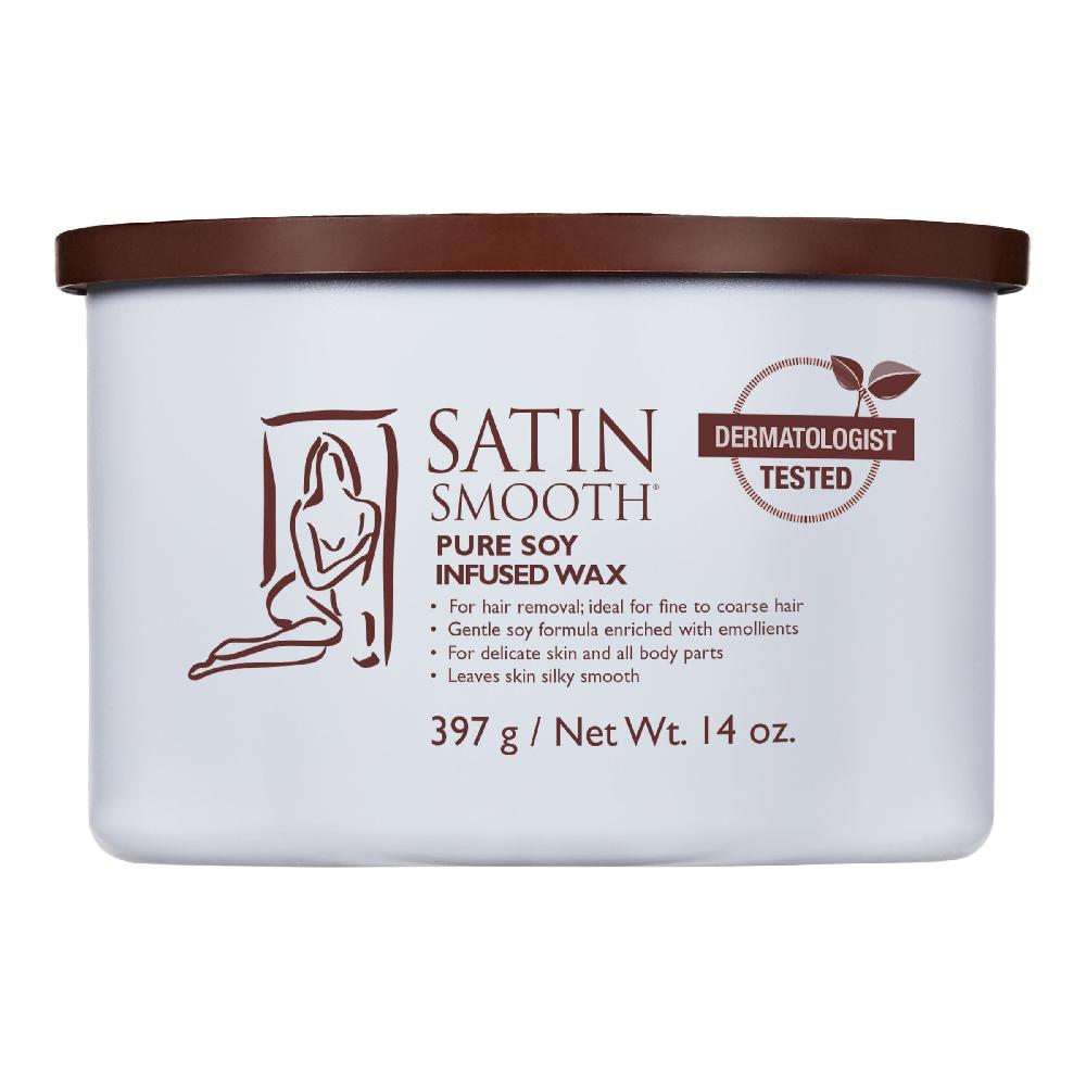 satin smooth Soy-Infused Cream Soft Wax