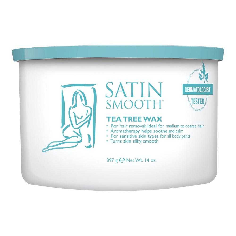satin smooth Tea Tree-Infused Cream Soft Wax