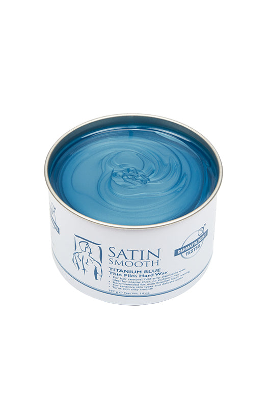 Satin Smooth Titanium Blue Thin-Film Hard Wax