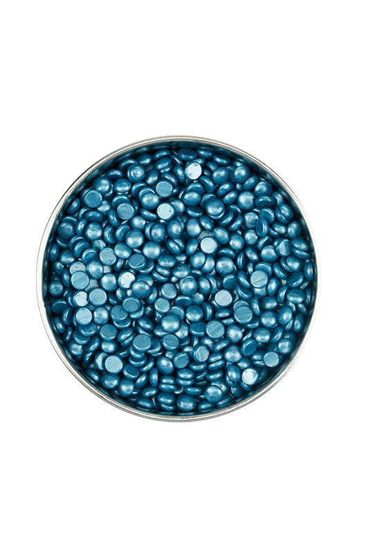 Satin Smooth Titanium Blue Thin-Film Pebble Wax