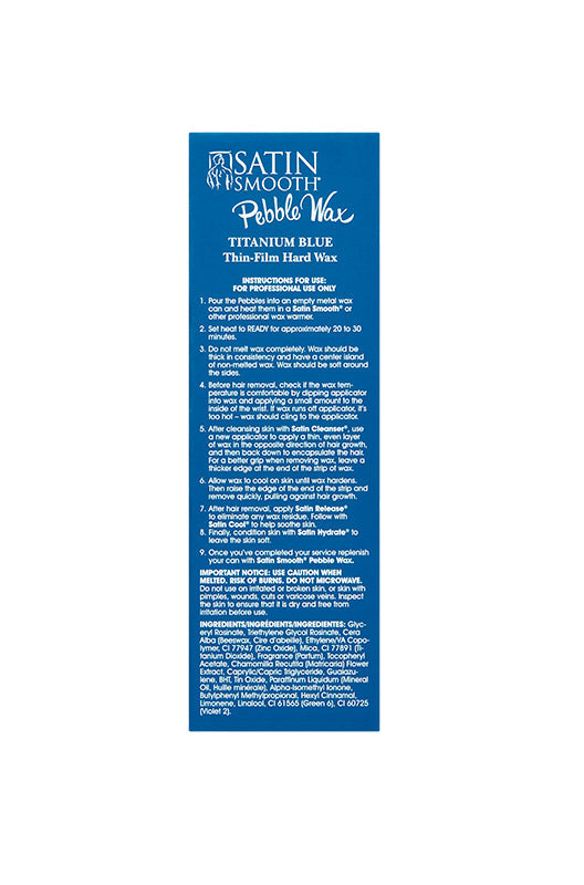 Satin Smooth Titanium Blue Thin-Film Pebble Wax