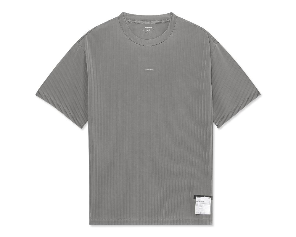 satisfy AuraLite™ Pleated T‑Shirt Mineral Graphite