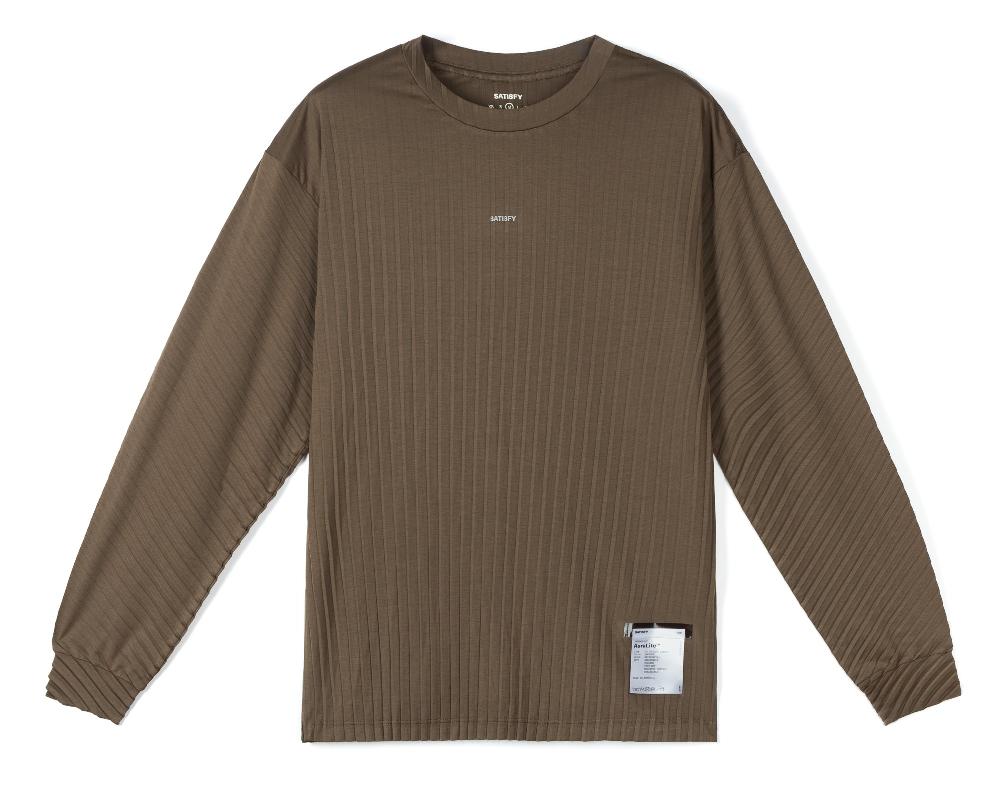 satisfy AuraLite™ Pleated Long Tee Olive