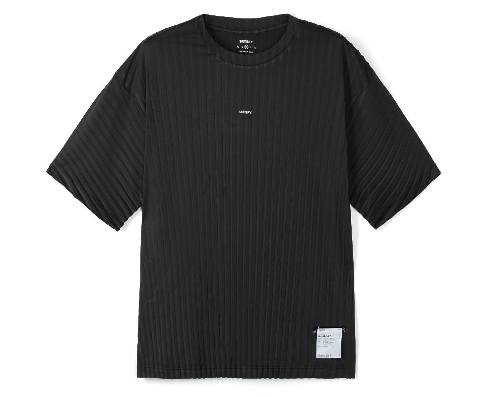 satisfy AuraLite™ Pleated T‑Shirt Black