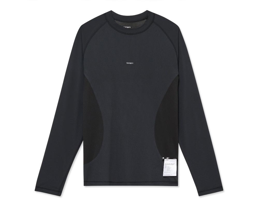 satisfy AuraLite™ Tech Long Tee Black