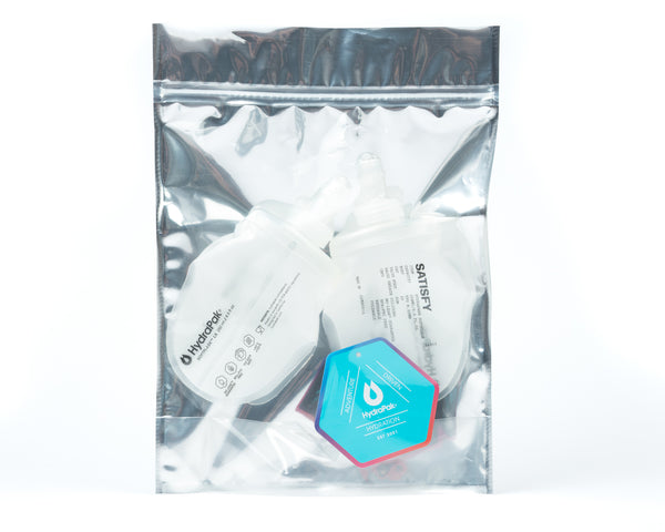 Satisfy HydraPak® Soft Flask 250ml 2‑Pack White