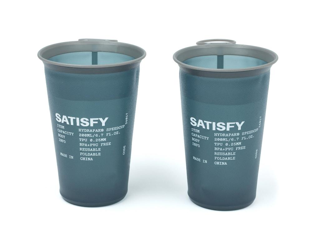satisfy HydraPak® SpeedCup™ 2‑Pack Dark Slate