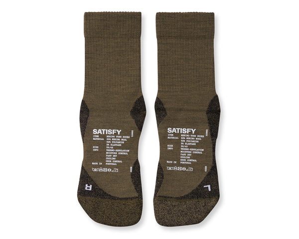 Satisfy Merino Nylon Tube Socks Dark Olive