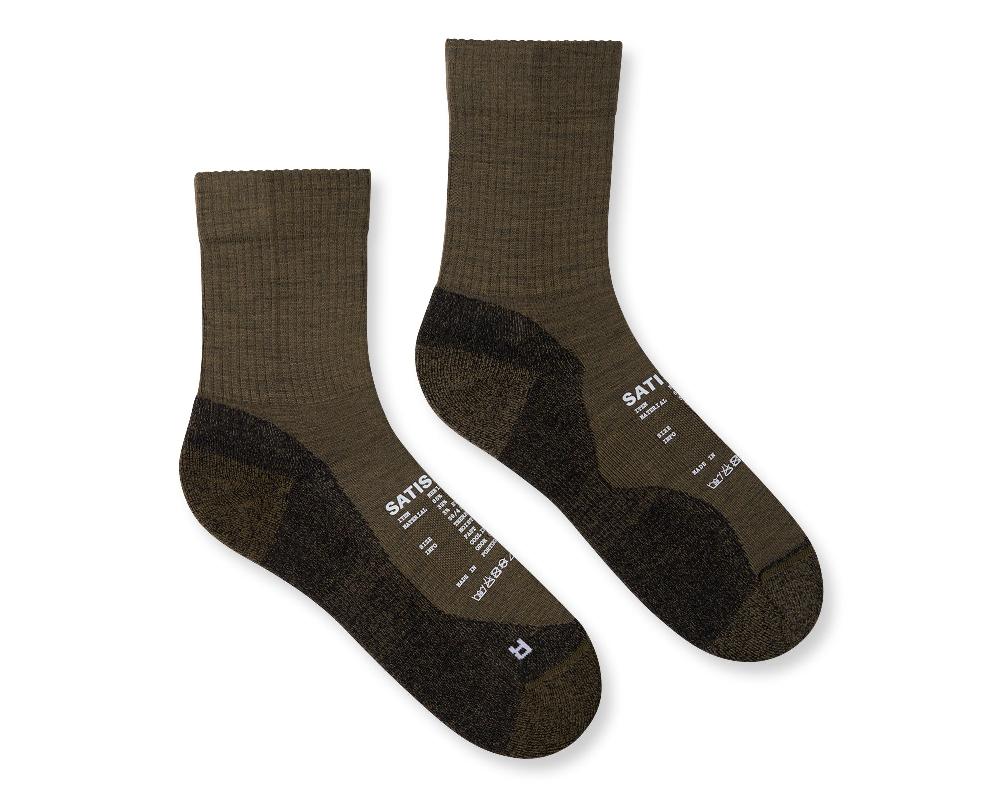 satisfy Merino Nylon Tube Socks Dark Olive