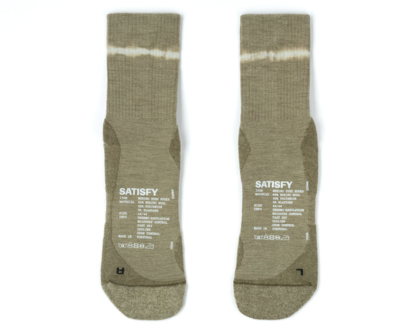 Satisfy Merino Nylon Tube Socks Dye Covert Green