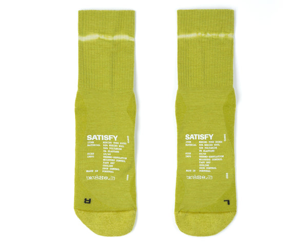 Satisfy Merino Nylon Tube Socks Dye Grenoble Green