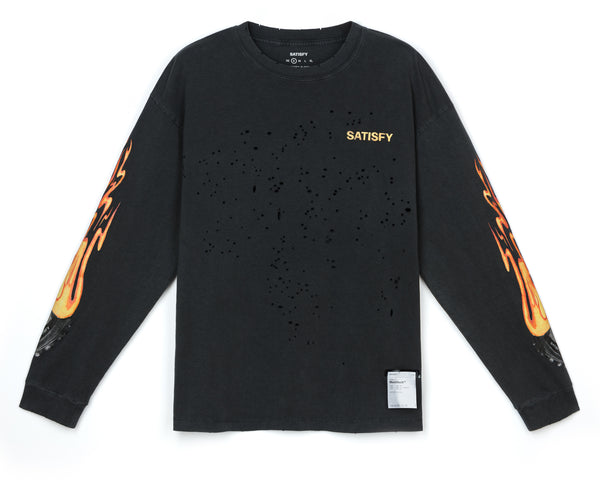 satisfy MothTech™ Long Tee Aged Black