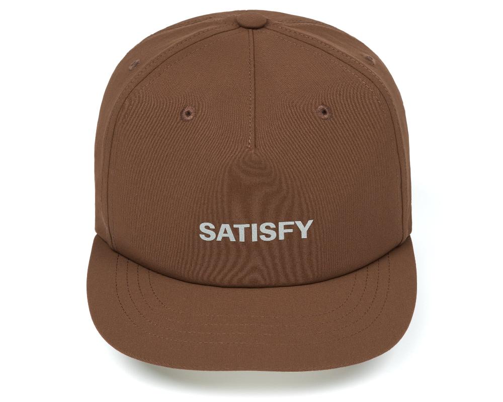 satisfy PeaceShell™ 5‑Panel Pinch Cap Brown