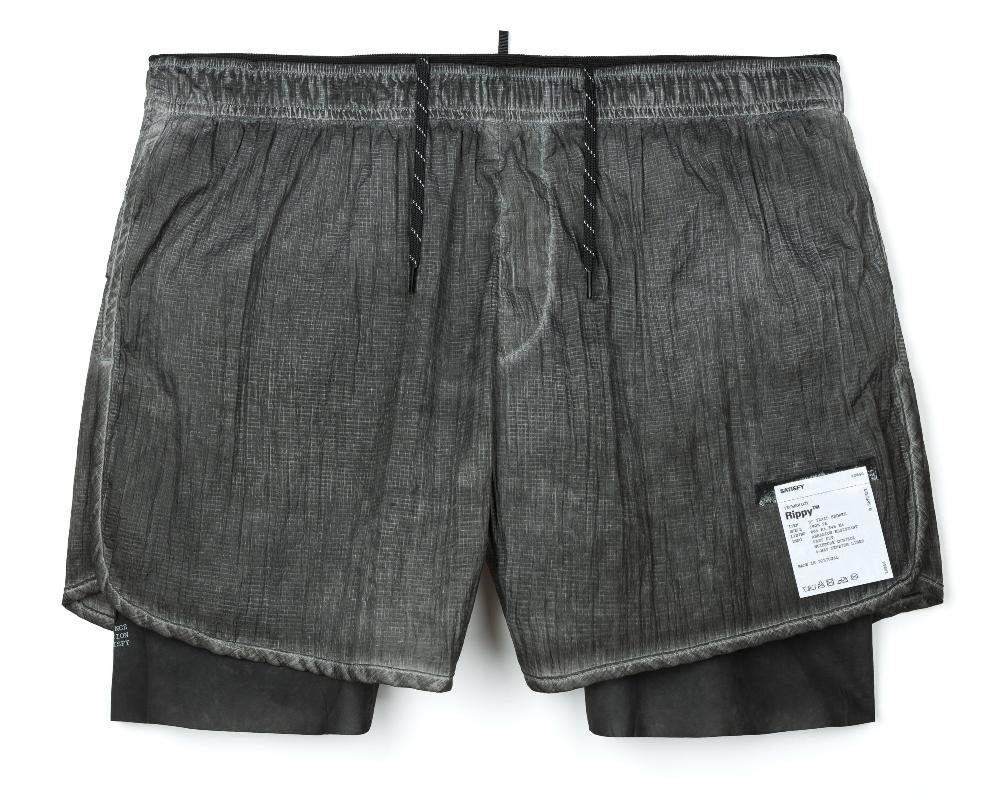 satisfy Rippy™ 3" Trail Shorts Aged Black