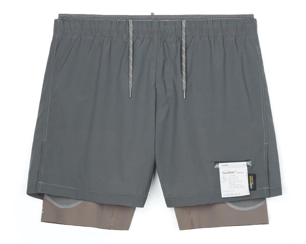 satisfy TechSilk™ Cordura® 8" Shorts Grey Stone