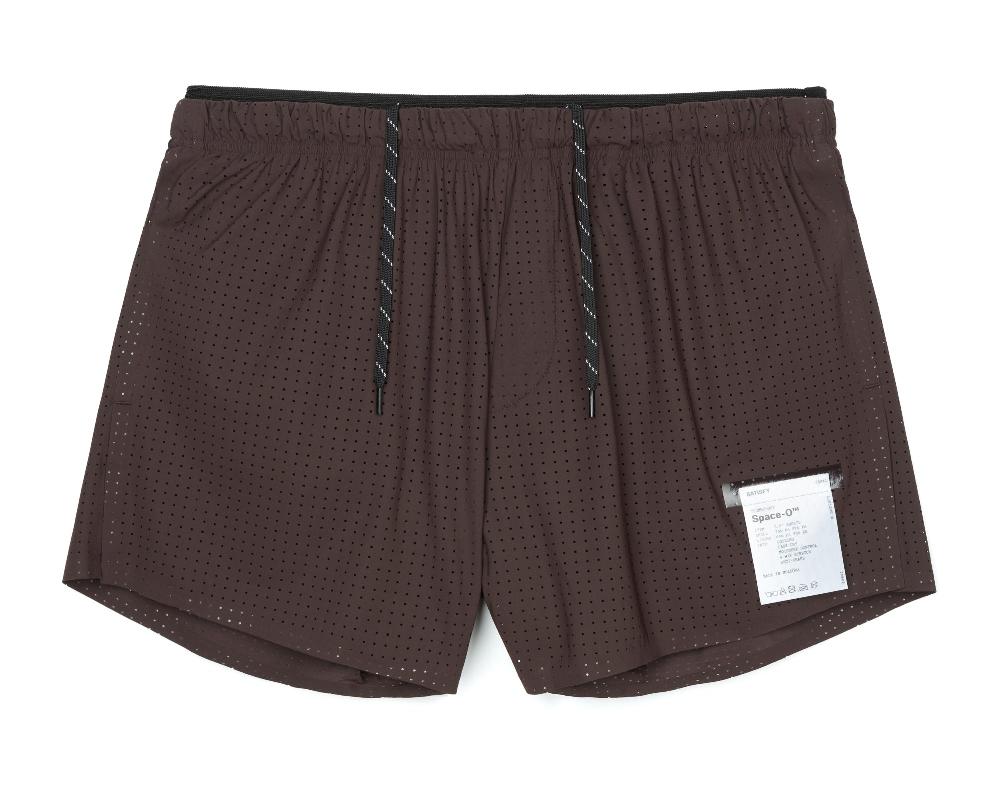 satisfy Space‑O™ 2.5" Distance Shorts Deep Mahogany
