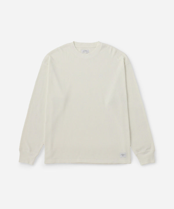 saturdays new york city Alex Waffle Relaxed Long Sleeve Tee Off White