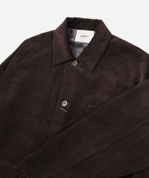 Saturdays New York City Antoine Corduroy Chore Jacket Dark Brown