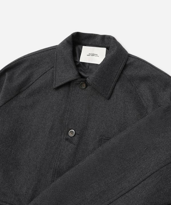 Saturdays New York City Antoine Wool Chore Jacket Black