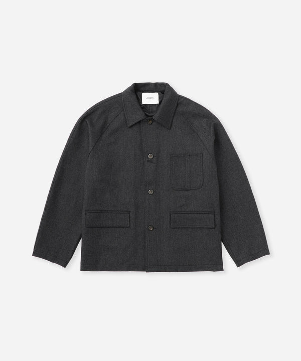 saturdays new york city Antoine Wool Chore Jacket Black