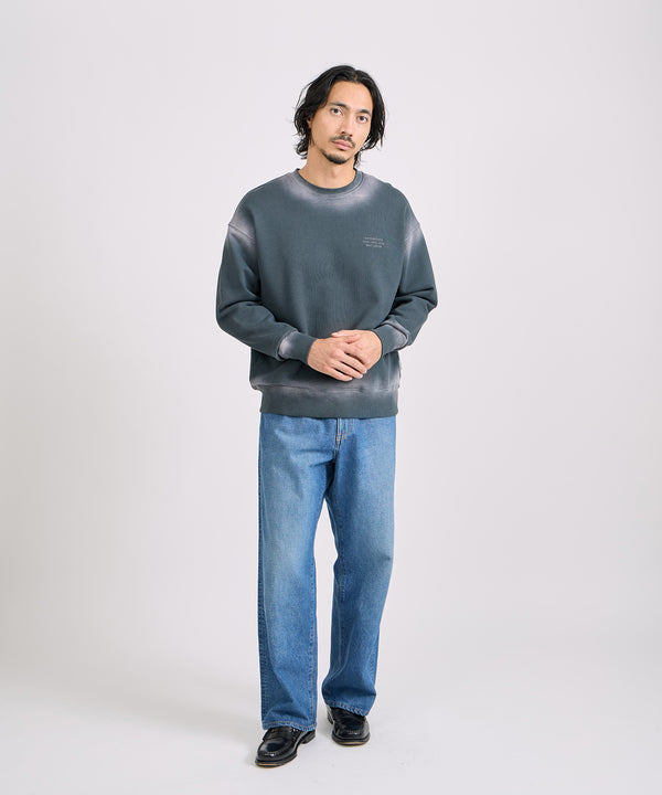 Saturdays New York City Ari Relaxed Faded Dye Sweatshirt Green