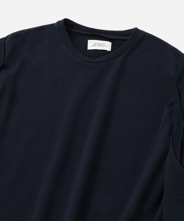 Saturdays New York City Arisa Twisted Sleeve Top Navy