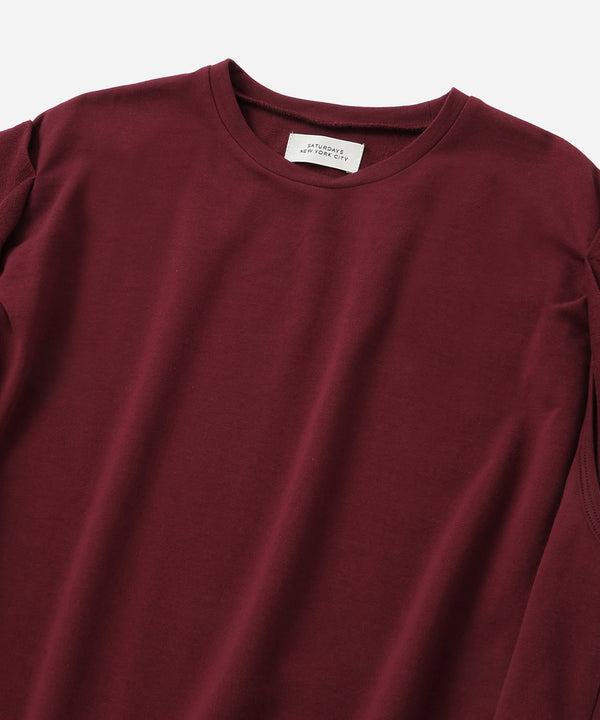 Saturdays New York City Arisa Twisted Sleeve Top Wine