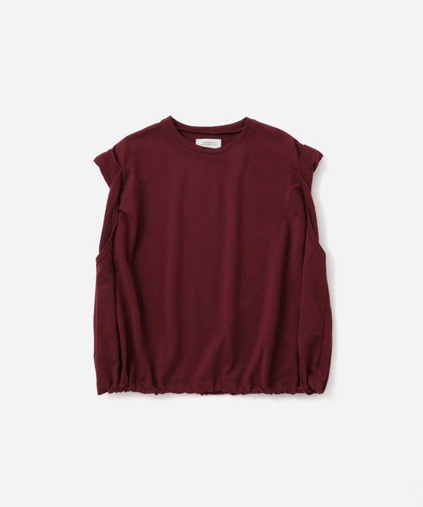 saturdays new york city Arisa Twisted Sleeve Top Wine