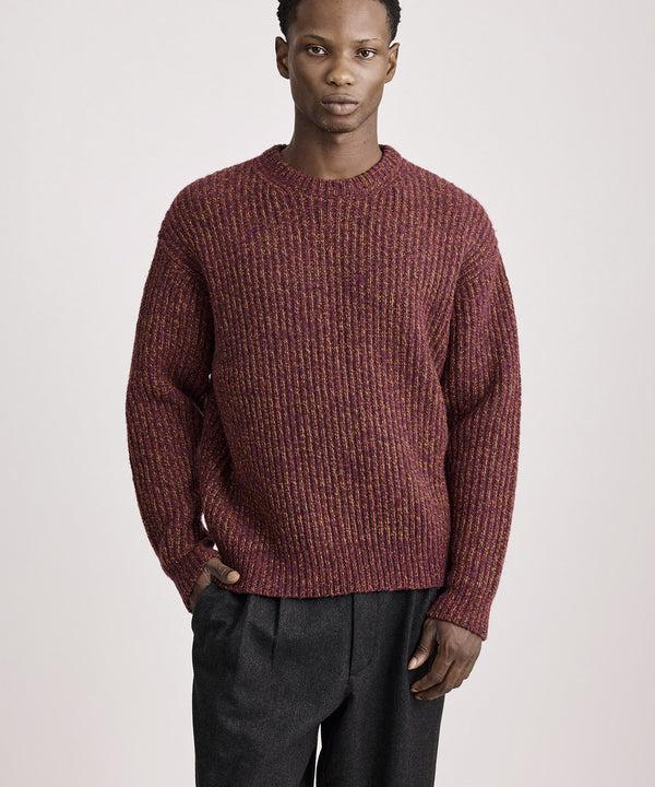 Saturdays New York City Atkins Speckled Sweater Wine
