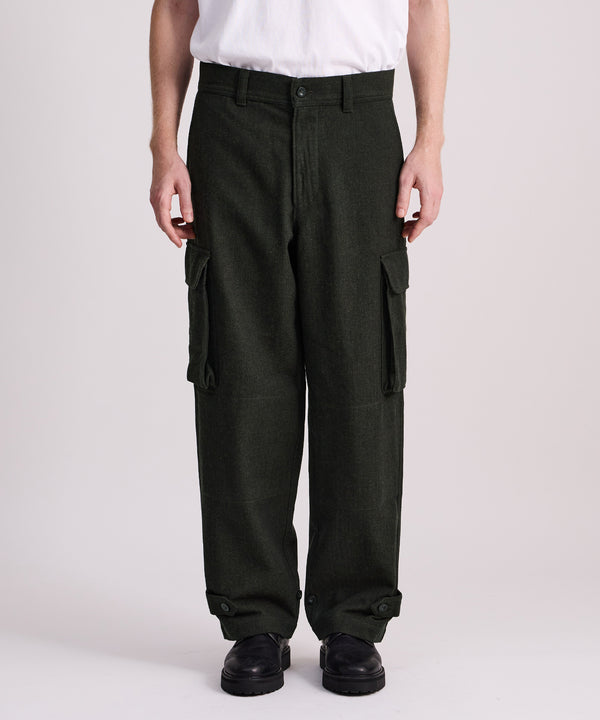 Saturdays New York City Balugo Herringbone Pant Dark Green