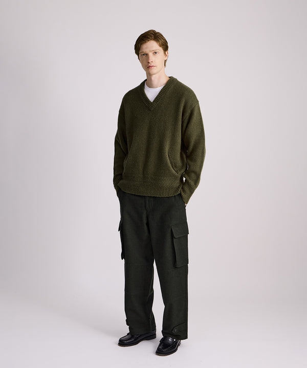 Saturdays New York City Balugo Herringbone Pant Dark Green