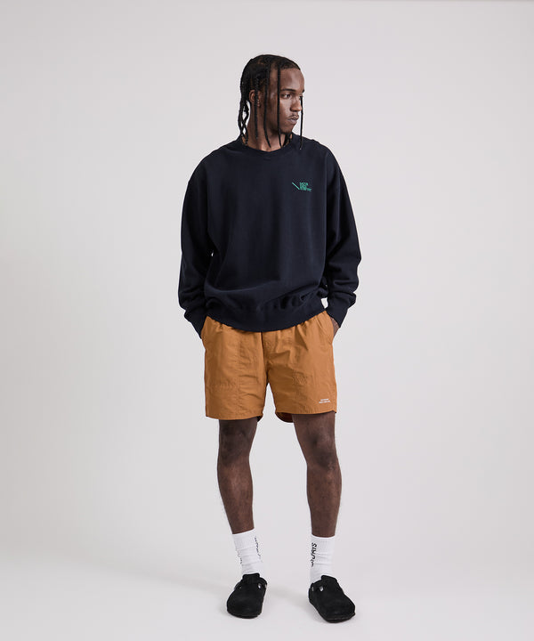 Saturdays New York City Bowery Loofah Collar Sweatshirt Navy