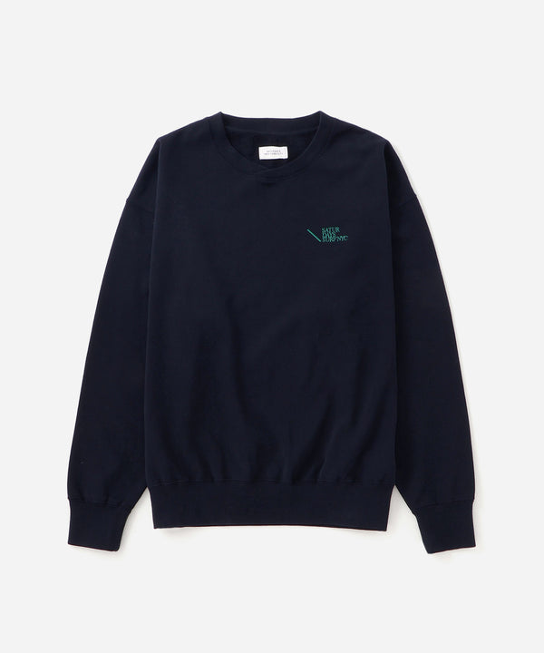 saturdays new york city Bowery Loofah Collar Sweatshirt Navy